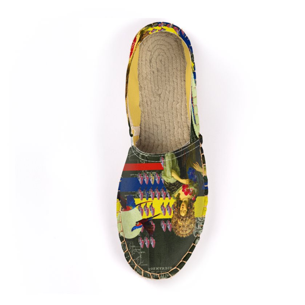 THE FLOWERS OF THE QUEEN Unisex All Over Print Espadrilles
